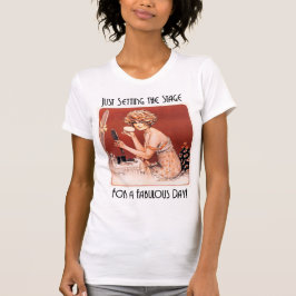 Ställa in scenkvinnans T-shirt