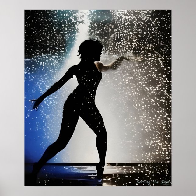 Ställa in Shot - AI Fantasy Digital Art Print Poster (Framsidan)
