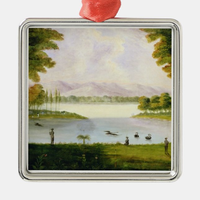 Ställa in - upp läger av den sjö- julgransprydnad metall (Framsidan)