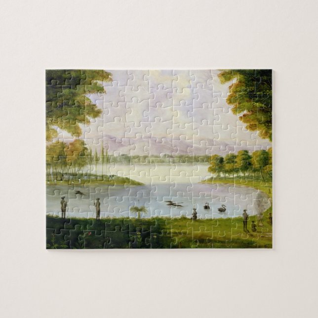 Ställa in - upp läger av den sjö- pussel (Horisontell)