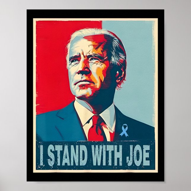 Ställa med Joe Support Ribbon Kampanj Statemen Poster (Framsidan)