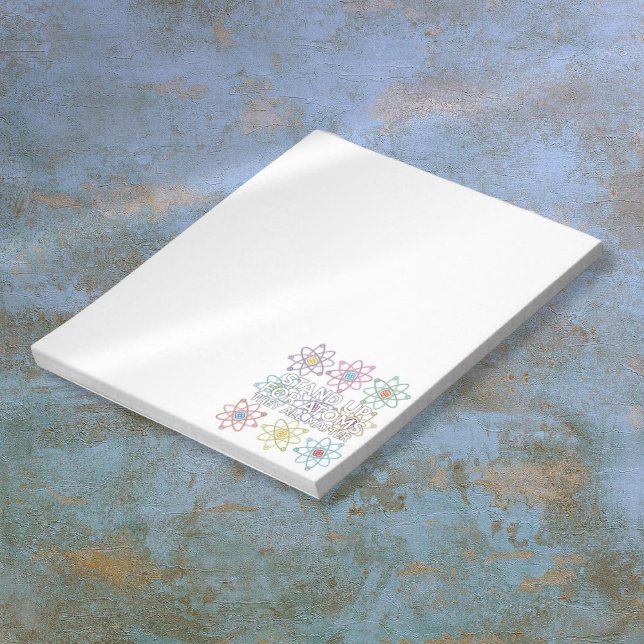 STÄLLA UPP FÖR ATOMS Science Anteckningsblock (STAND UP FOR ATOMS Fun Science Notepad)