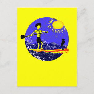Ställa upp sadeldesign vykort