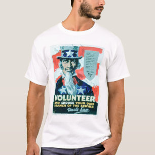 Ställa upp som frivillig och välj din gren tee shirt