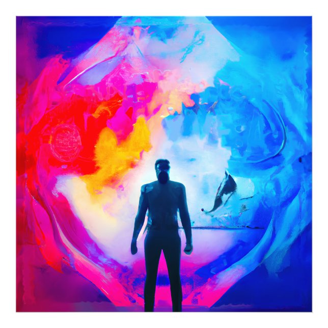 Ställande i Färg Fototryck (Framsidan)