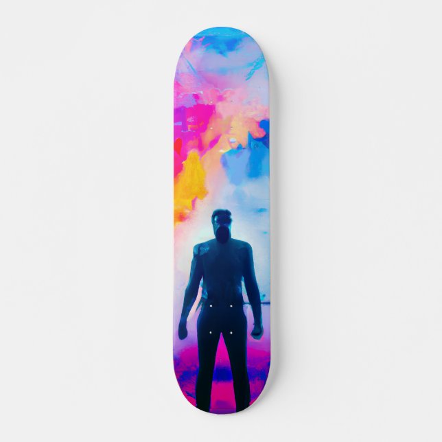 Ställande i Färg Mini Skateboard Bräda 18,5 Cm (Framsida)