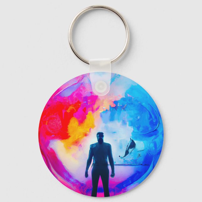 Ställande i Färg Nyckelring (Framsida)