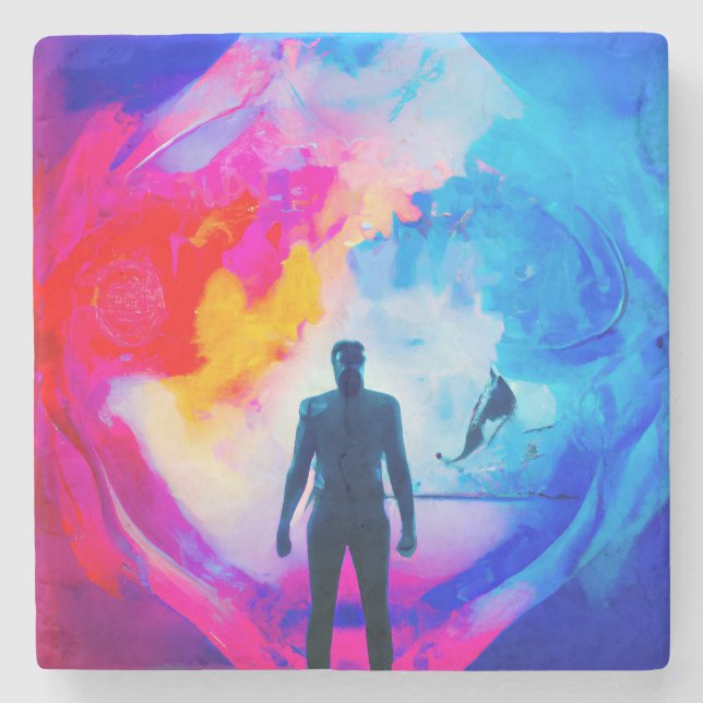 Ställande i Färg Stenunderlägg (Framsidan)