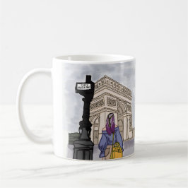 Ställe Charles de Gaulle Paris. Kaffemugg