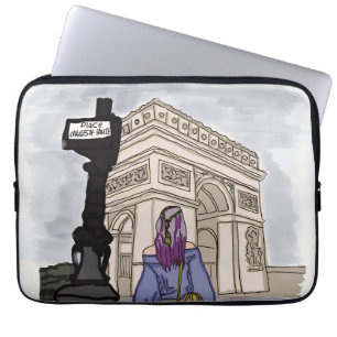 Ställe Charles de Gaulle Paris. Laptop Fodral