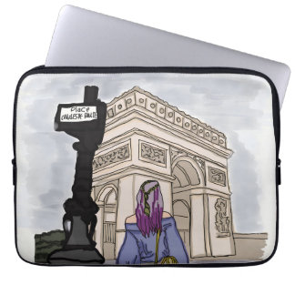 Ställe Charles de Gaulle Paris. Laptop Fodral