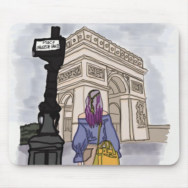 Ställe Charles de Gaulle Paris. Musmatta (Framsidan)