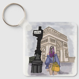 Ställe Charles de Gaulle Paris. Nyckelring