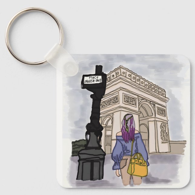 Ställe Charles de Gaulle Paris. Nyckelring (Framsida)