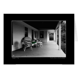 Ställe där han sang, Frosts platskort Hälsningskort