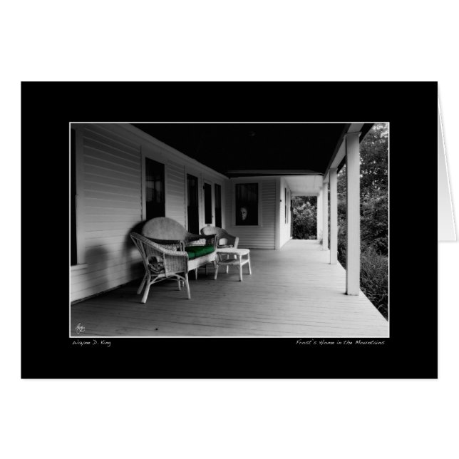 Ställe där han sang, Frosts platskort Hälsningskort (Framsidan Horizontal)