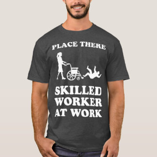 Ställe Där har skickliga arbetare på arbetet Med S T Shirt