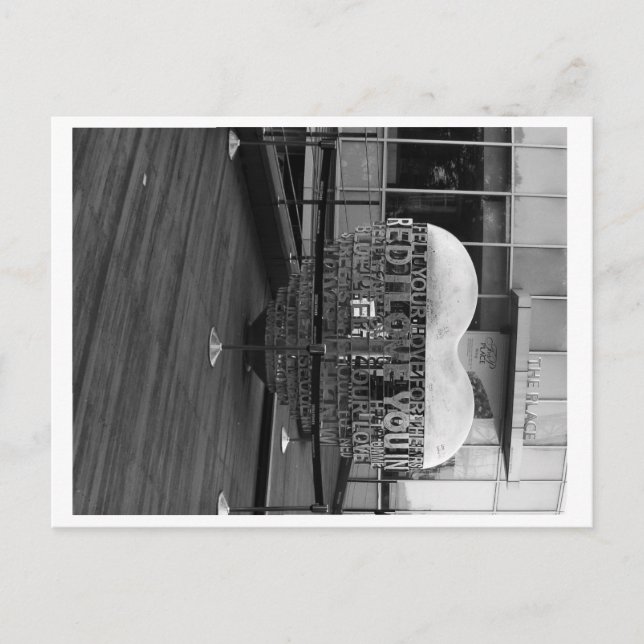 "STÄLLE där hjärtat är skyddat" vykort (Framsida)