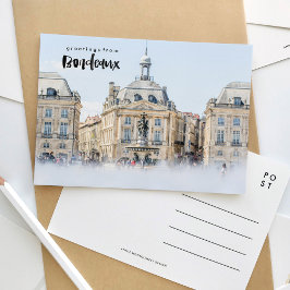 Ställe de la Buttbordeaux Frankrike Travel-postkor Vykort