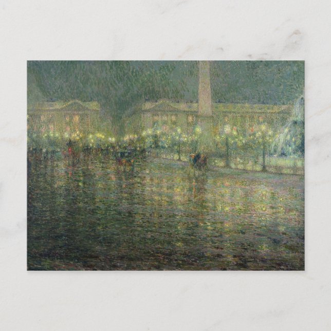 Ställe de la Concorde, 1909 Vykort (Framsida)