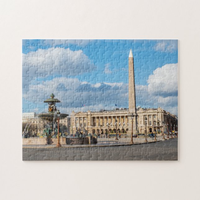 Ställe de la Concorde and Obelisk - Paris, Frankri Pussel (Horisontell)