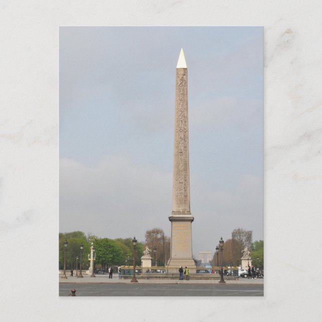 Ställe de la Concorde i Paris Frankrike Vykort (Framsida)