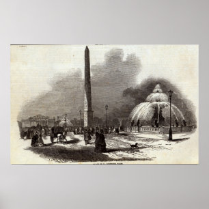 Ställe de la Concorde, Paris Poster