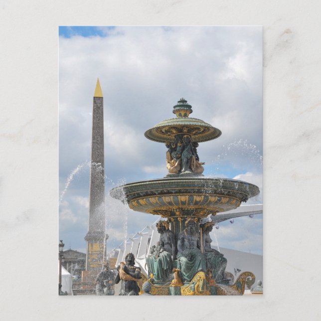 Ställe de la Concorde, Paris Vykort (Framsida)