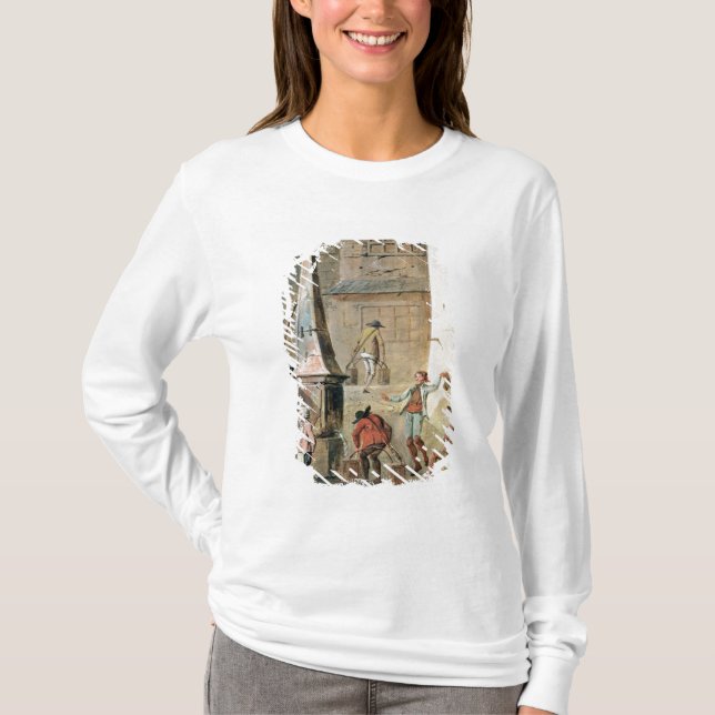 Ställe de l'Apport-Paris framme av tusen dollar T Shirt (Framsida)