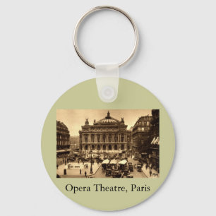 Ställe de l'Opera, Paris Frankrike c1925 Vintage Nyckelring