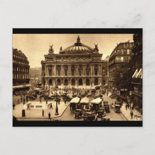 Ställe de l'Opera, Paris Frankrike c1925 Vintage Vykort