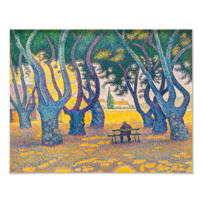 Ställe des Lices, St. Tropez | Paul Signac | Fototryck (Framsidan)