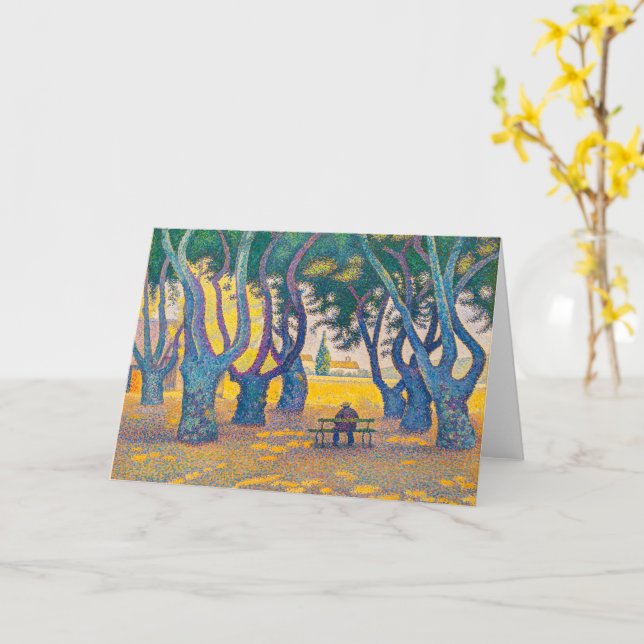 Ställe des Lices, St. Tropez | Paul Signac | Kort (Gul blomma)