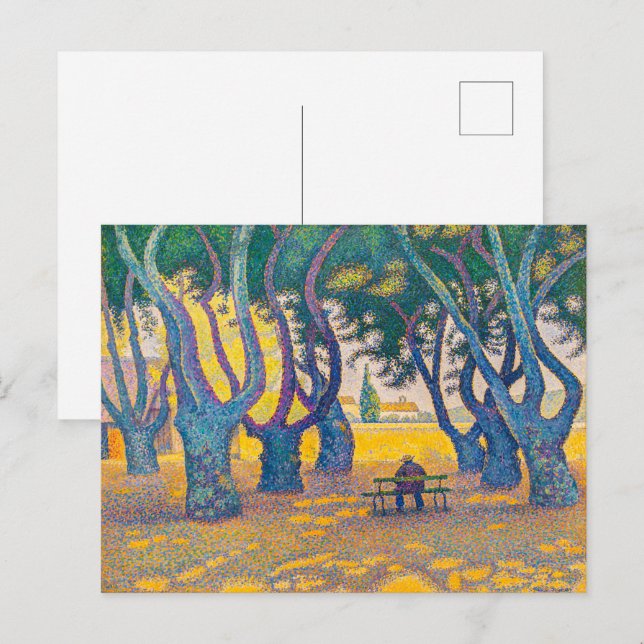 Ställe des Lices, St. Tropez | Paul Signac | Vykort (Fram/baksida)