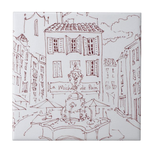 Ställe des Tanneurs| Aix en Provence, Frankrike Kakelplatta (Framsidan)