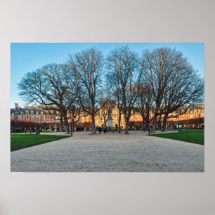 Ställe des Vosges i Paris - Frankrike Poster