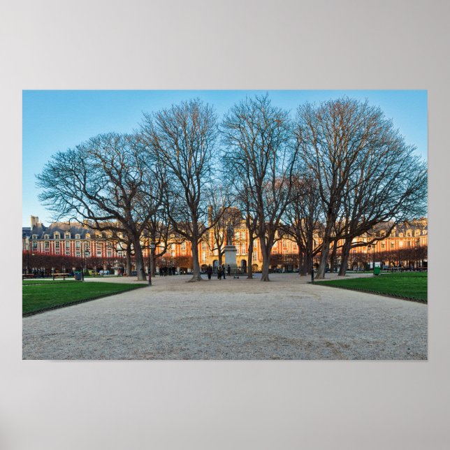 Ställe des Vosges i Paris - Frankrike Poster (Framsidan)