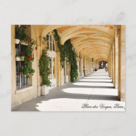 Ställe des Vosges i Paris, Frankrike Vykort