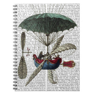 Ställe Du Louvre Luftballong Anteckningsbok Med Spiral