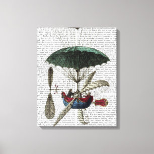 Ställe Du Louvre Luftballong Canvastryck