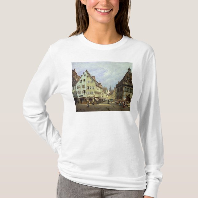Ställe du Marche-hjälp-Frukt, Colmar, 1875 Tee (Framsida)