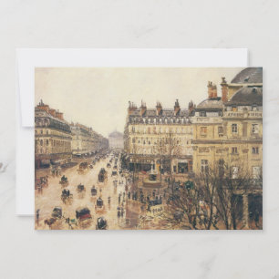 Ställe du Theater Francais, Paris Rain av Pissarro