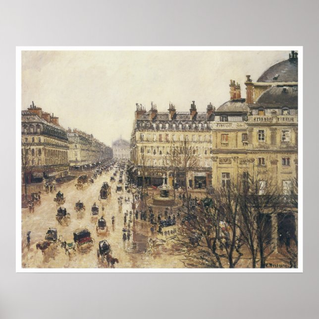 Ställe du Theater Francais, Rain, 1898 Poster (Framsidan)