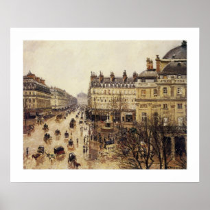 Ställe du Theater Francais, Rain Poster