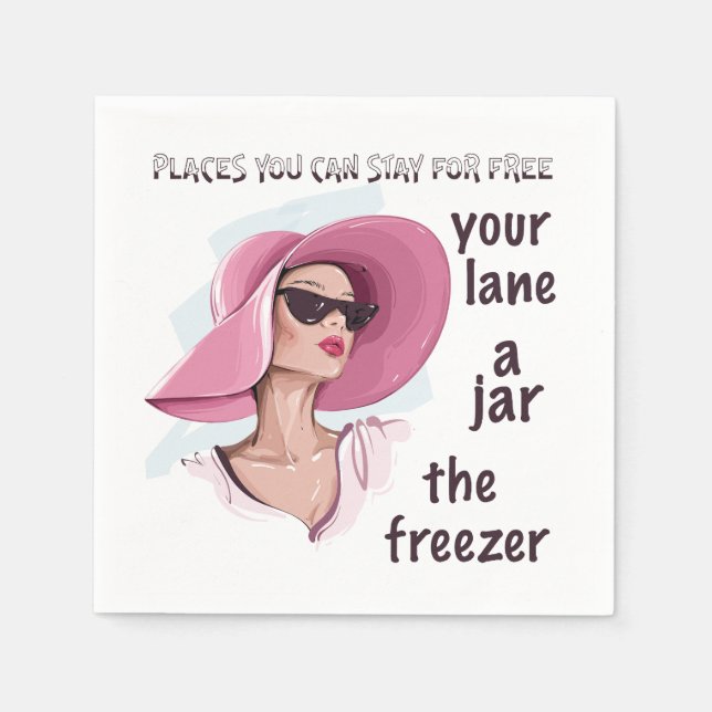 Ställe för kostnadsfri vistelse pappersservett (Framsidan)