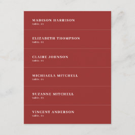 Ställe-kort för julkort i Bröllop i Namn Inbjudningar