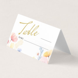 Ställe-mappat kort för blommigt Bröllop Bordsnumme