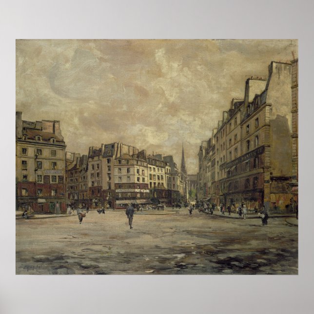 Ställe Maubert, Paris, 1888 Poster (Framsidan)