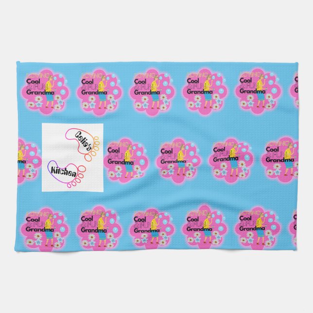 Ställe Retro Mönster Kökshandduk (Horisontell)