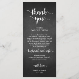 Ställe Setting Tack, Rustic Chalkboard-kort Program